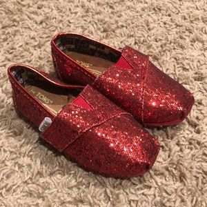 Tiny Toms Glitter Shoes